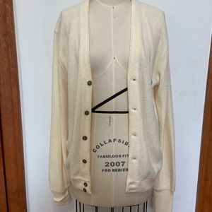 White Lacoste sweater